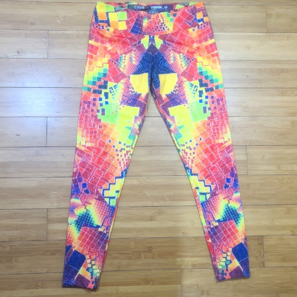 Allyson Grey Artist X Vision Lab Art Cosm Yoga Workout Leggings Size XL